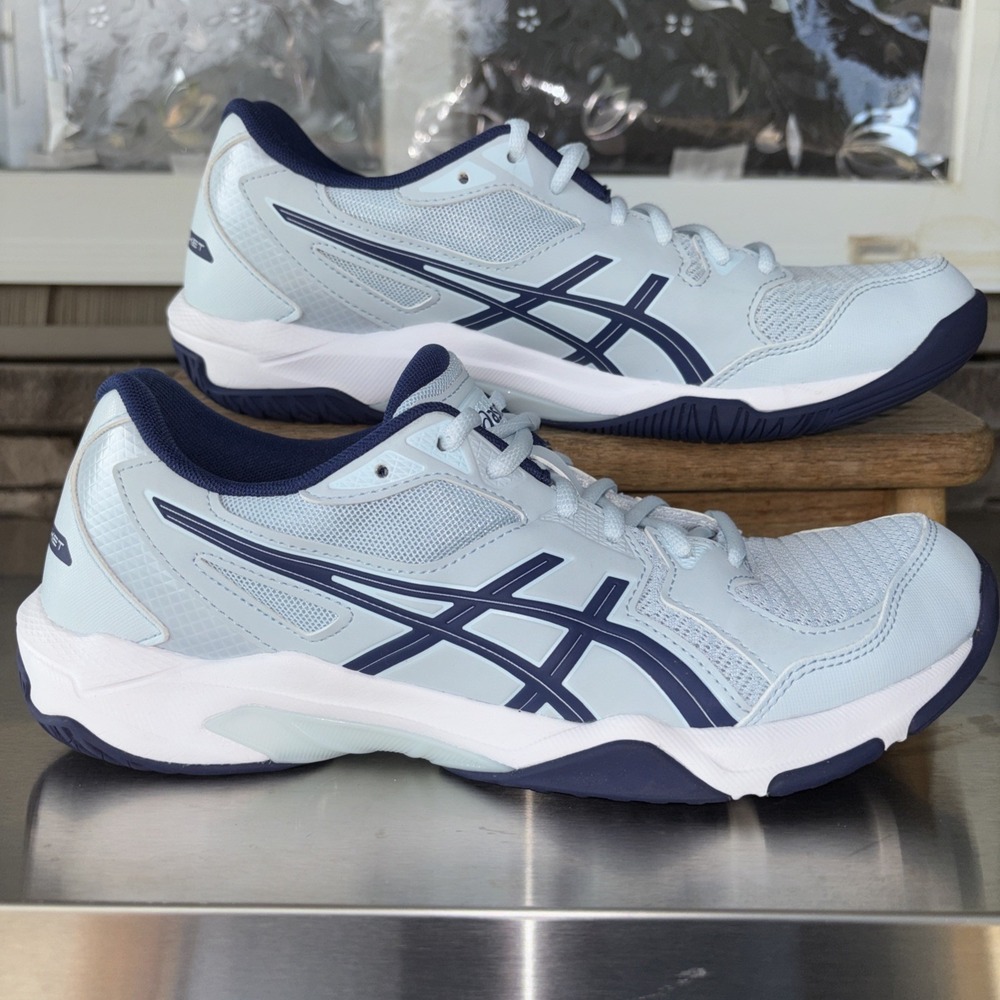 ASICS Women's Gel-Rocket 10 Volleyball Shoes US 10 Sky/Indigo Blue EUC